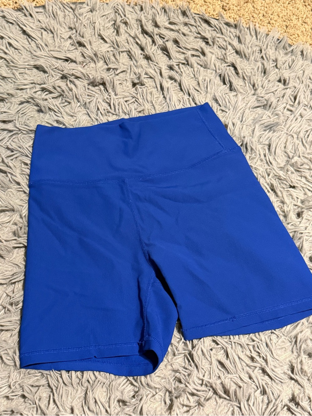 High-Rise Bike Shorts Cobalt Blue
